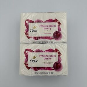 Dove FROSTED PLUM BERRY Limited Edition Holiday Treats Beauty Bar Soap (8)‎